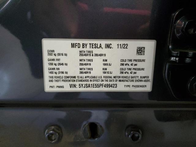 VIN 5YJSA1E55PF499423 2023 Tesla MODEL S no.13