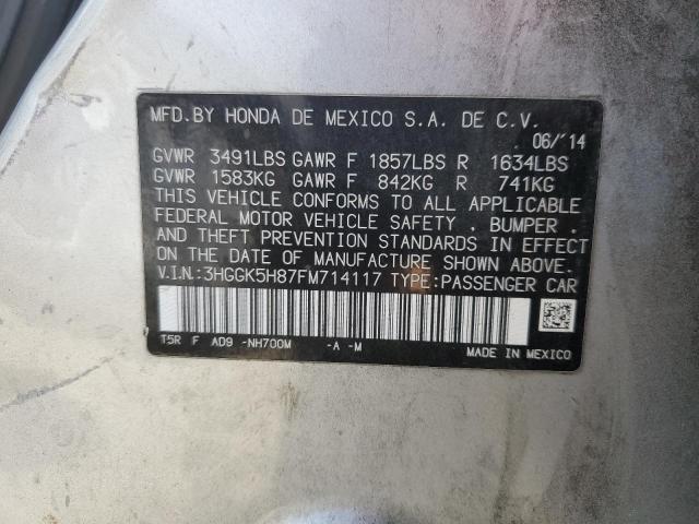 2015 HONDA FIT EX - 3HGGK5H87FM714117