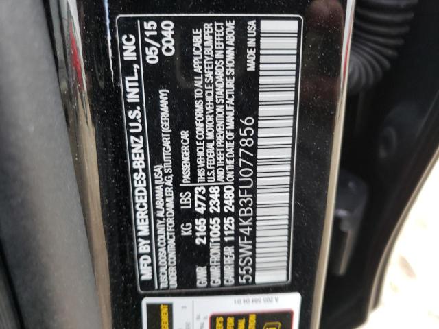 2015 MERCEDES-BENZ C 300 4MAT - 55SWF4KB3FU077856