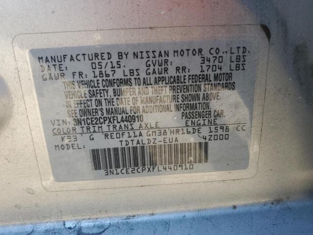 2015 NISSAN VERSA NOTE - 3N1CE2CPXFL440910
