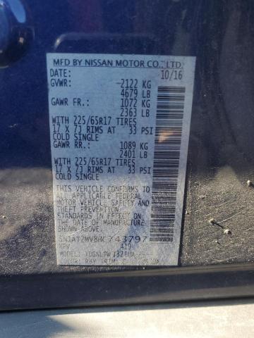 2017 NISSAN ROGUE SV - 5N1AT2MV8HC743797