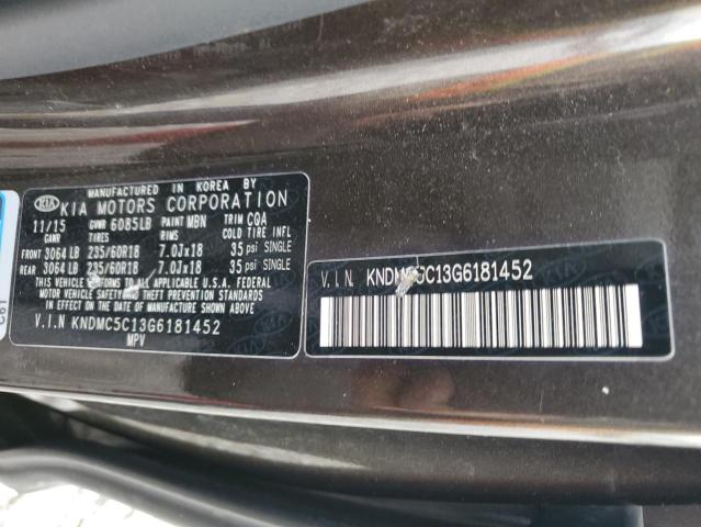 2016 KIA SEDONA EX - KNDMC5C13G6181452