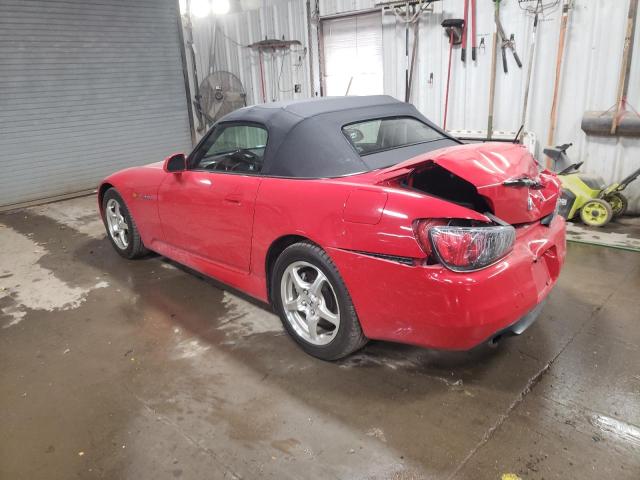 HONDA S2000 2002 red  gas JHMAP11482T005115 photo #3