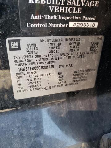 2016 GMC YUKON XL C - 1GKS1FKC3GR231405