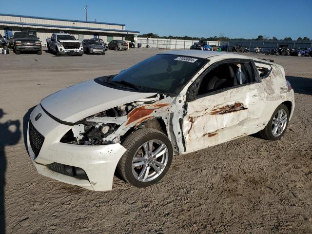 HONDA CR-Z EX 2014 white hatchbac hybrid engine JHMZF1C68ES003136 photo #1