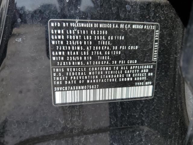 2022 VOLKSWAGEN TIGUAN SE - 3VVCB7AX8NM075627