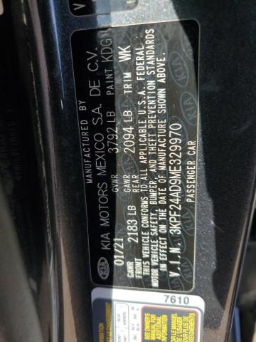 2021 KIA FORTE FE - 3KPF24AD9ME329970