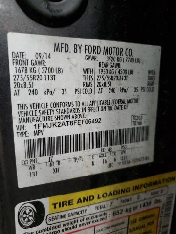 2015 FORD EXPEDITION - 1FMJK2AT8FEF06492