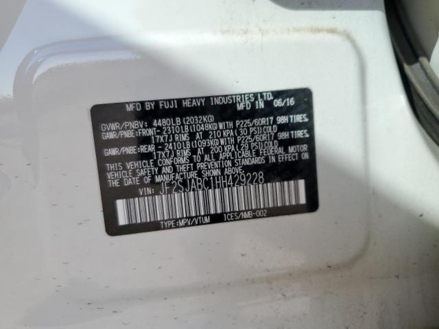 2017 SUBARU FORESTER 2 - JF2SJABC1HH429228