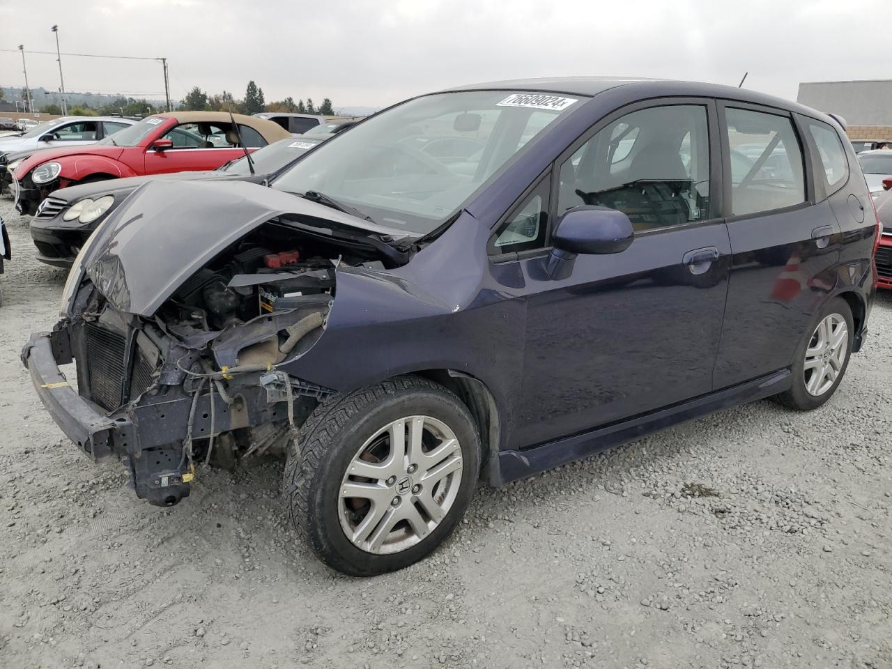 HONDA FIT SPORT 2008 purple  gas JHMGD38698S012689 photo #1