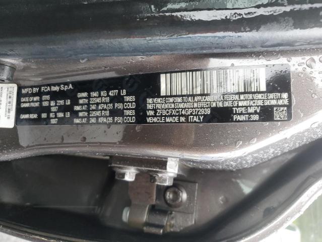 2016 FIAT 500X TREKK ZFBCFXCT4GP372939