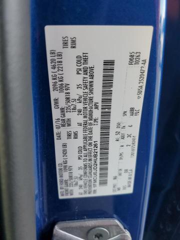 2017 FORD ESCAPE TIT - 1FMCU0JD2HUB21261