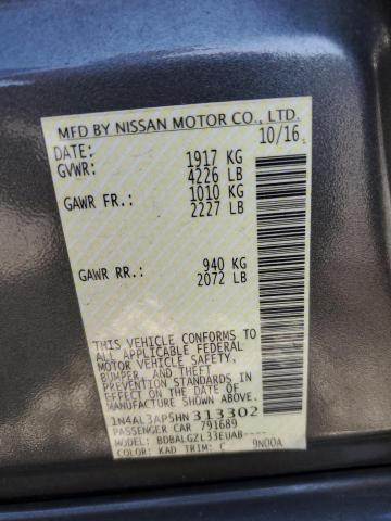 2017 NISSAN ALTIMA 2.5 - 1N4AL3AP5HN313302