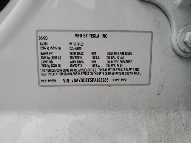 2023 TESLA MODEL Y - 7SAYGDEE5PA128286