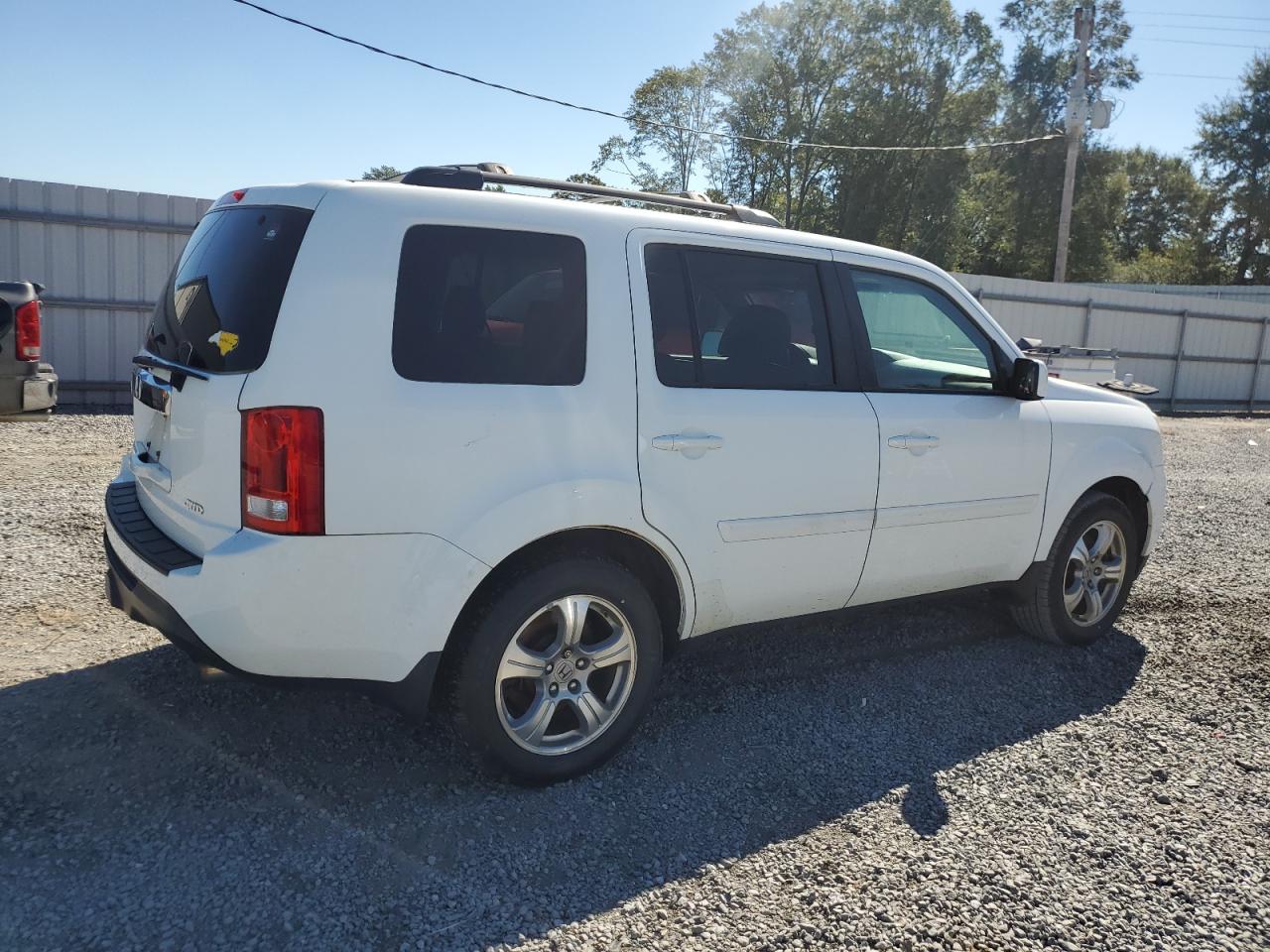 HONDA PILOT EXL 2013 white  gas 5FNYF4H6XDB047500 photo #4