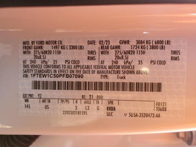 2023 FORD F150 SUPER - 1FTEW1C50PFB07090