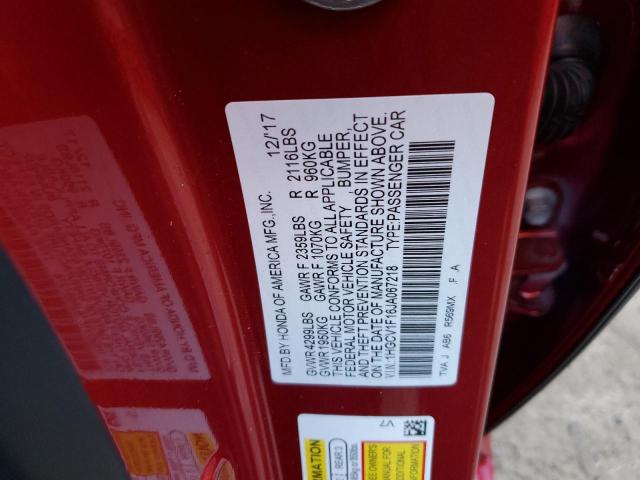 2018 HONDA ACCORD LX - 1HGCV1F16JA067218