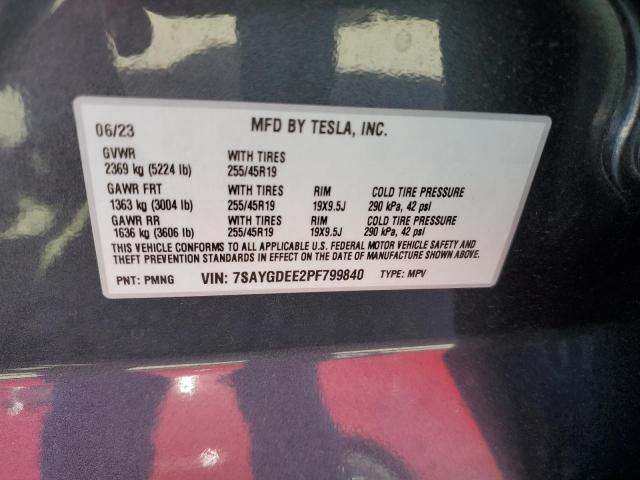 2023 TESLA MODEL Y - 7SAYGDEE2PF799840