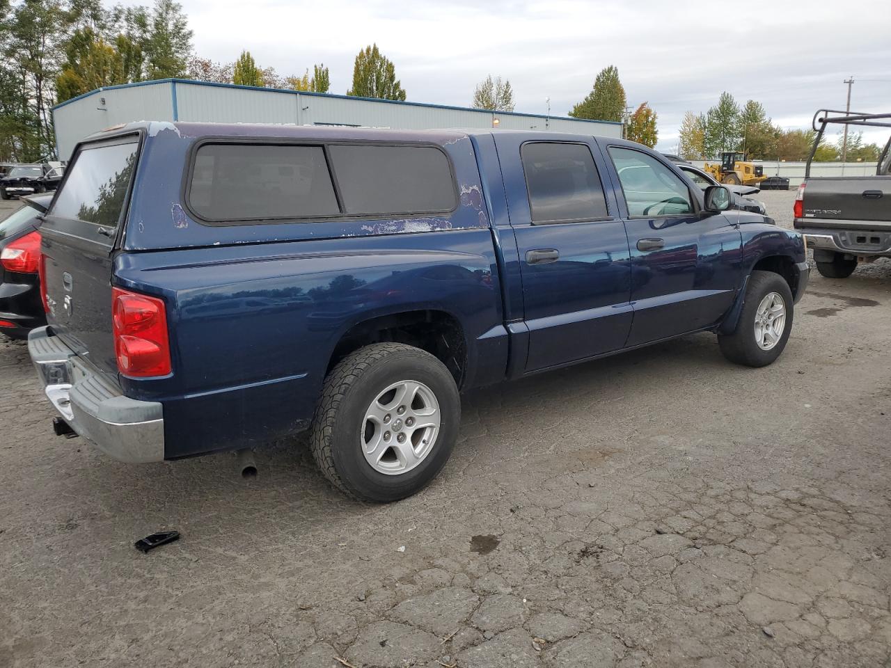 DODGE DAKOTA QUA 2005 blue crew pic gas 1D7HE48K25S298652 photo #4