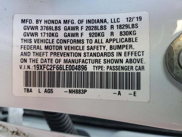 2020 HONDA CIVIC LX - 19XFC2F66LE004896