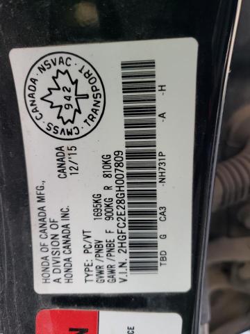 2016 HONDA CIVIC DX 2HGFC2E28GH007809