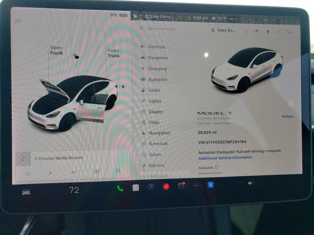 VIN 5YJYGDEE1MF294784 2021 Tesla MODEL Y no.9