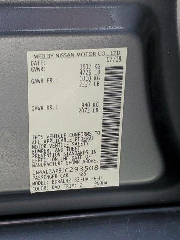 2018 NISSAN ALTIMA 2.5 - 1N4AL3AP9JC293508
