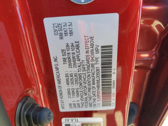 2021 HONDA CR-V EXL - 5J6RW1H8XML005081