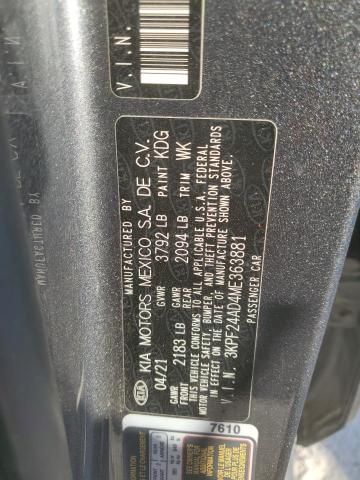 2021 KIA FORTE FE - 3KPF24AD4ME363881