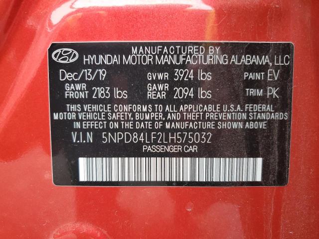 2020 HYUNDAI ELANTRA SE - 5NPD84LF2LH575032