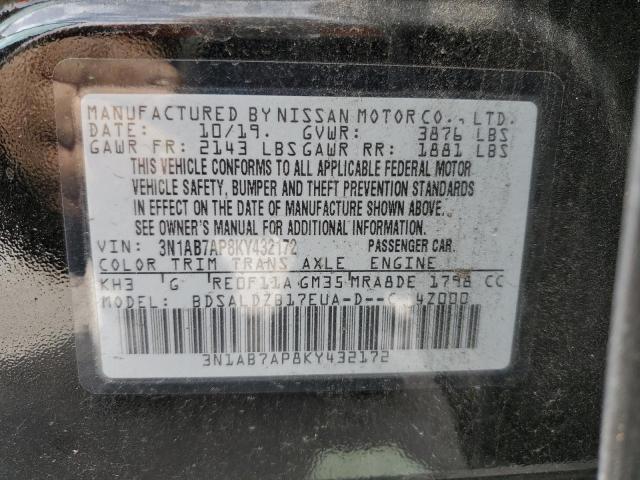 VIN 3N1AB7AP8KY432172 2019 NISSAN SENTRA no.12