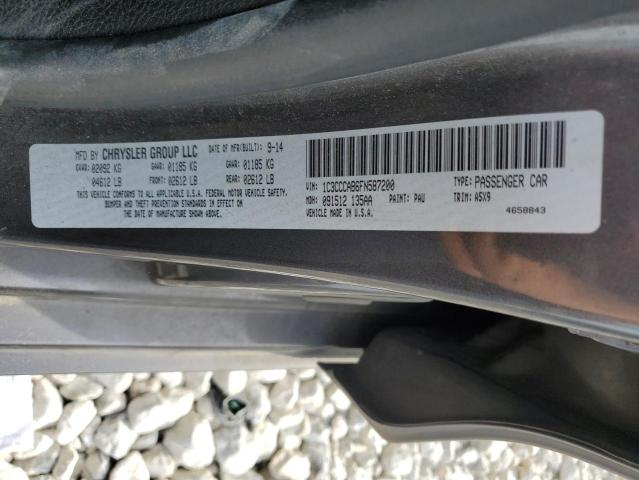 2015 CHRYSLER 200 LIMITE - 1C3CCCAB6FN587200