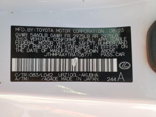 2024 LEXUS LC 500 JTHMPAAY1RA108771