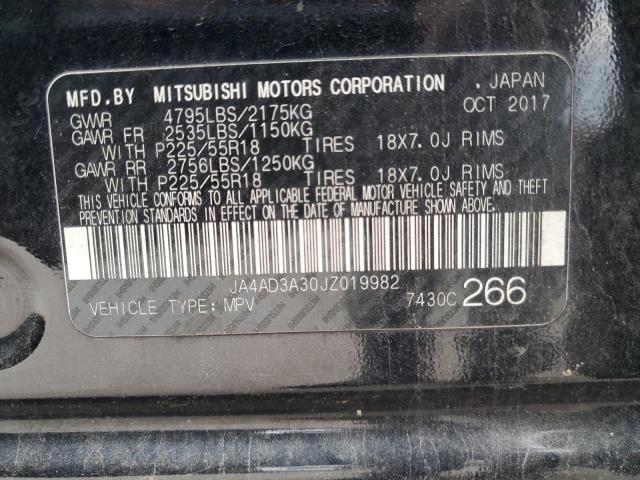 2018 MITSUBISHI OUTLANDER - JA4AD3A30JZ019982