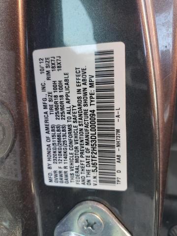 VIN 5J6TF2H53DL000094 2013 Honda Crosstour, Exl no.13