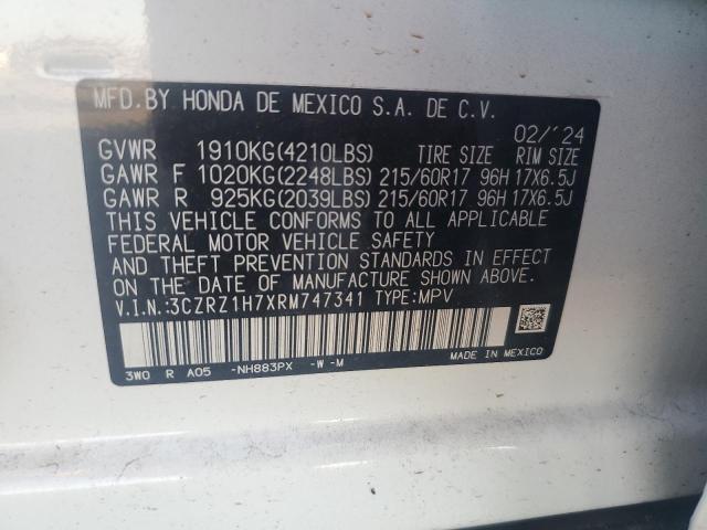 2024 HONDA HR-V EXL - 3CZRZ1H7XRM747341