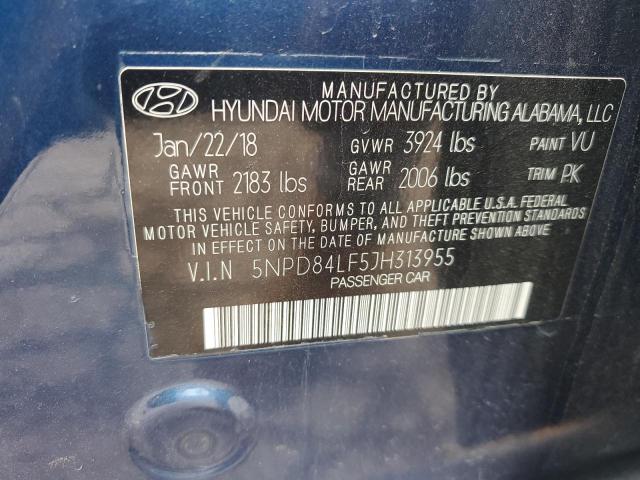 VIN 5NPD84LF5JH313955 2018 HYUNDAI ELANTRA no.12