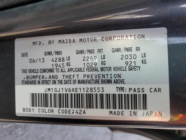 VIN JM1GJ1V6XE1128553 2014 Mazda 6, Touring no.12