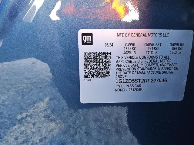 2024 CHEVROLET MALIBU LT - 1G1ZD5ST2RF227046