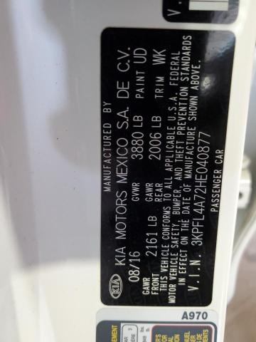 2017 KIA FORTE LX - 3KPFL4A72HE040877