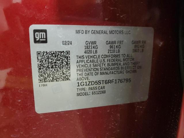 2024 CHEVROLET MALIBU LT - 1G1ZD5ST6RF176795