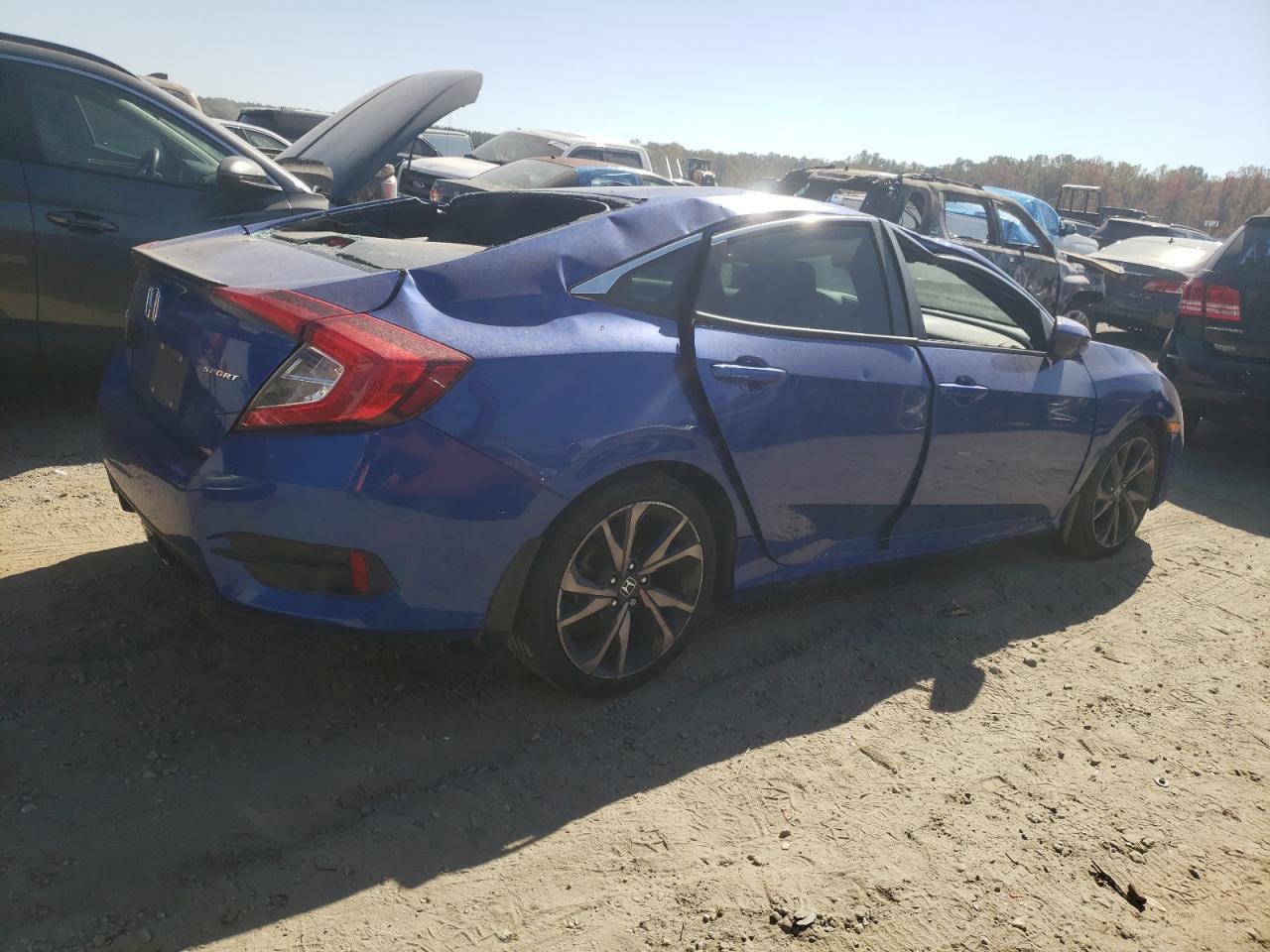 Lot #2974594452 2019 HONDA CIVIC SPOR