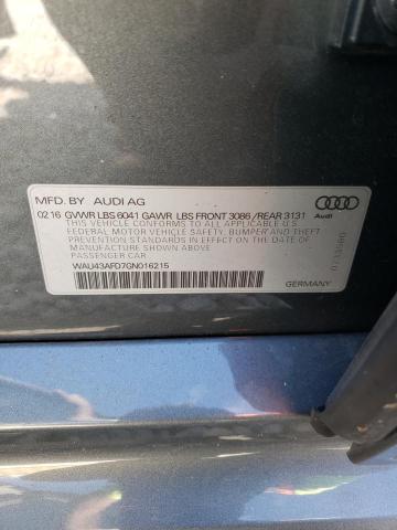 2016 AUDI A8 L QUATT - WAU43AFD7GN016215