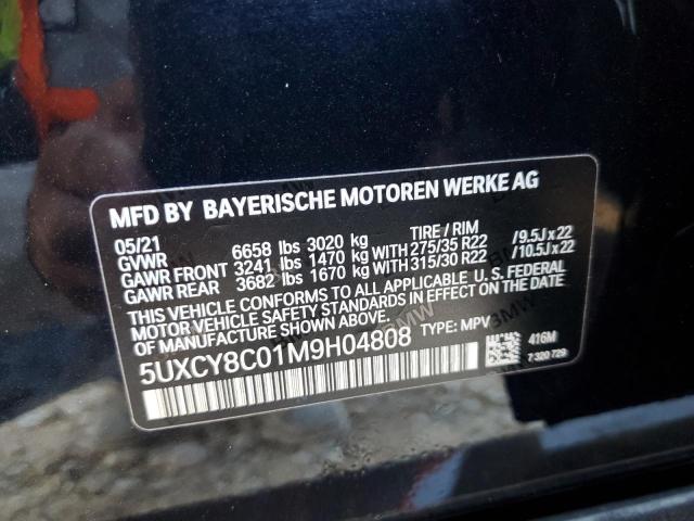 2021 BMW X6 M50I 5UXCY8C01M9H04808