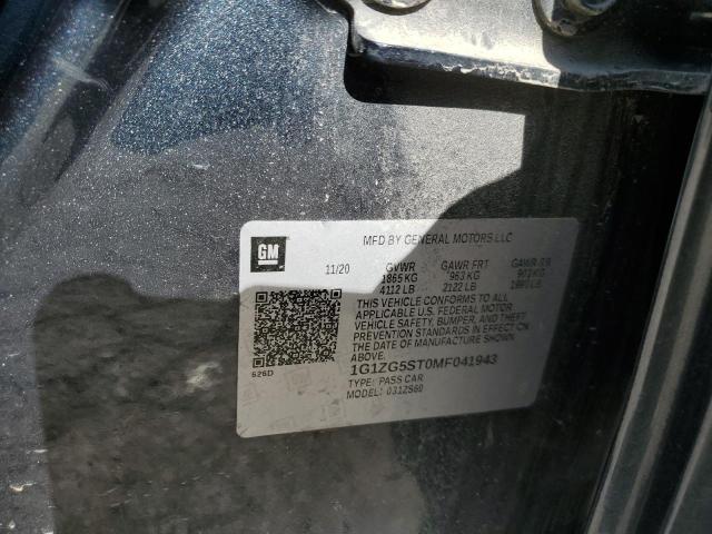 2021 CHEVROLET MALIBU RS - 1G1ZG5ST0MF041943