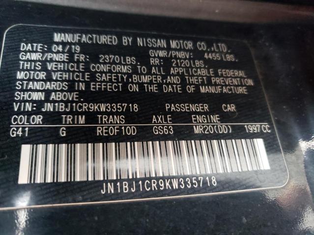 2019 NISSAN ROGUE SPOR - JN1BJ1CR9KW335718