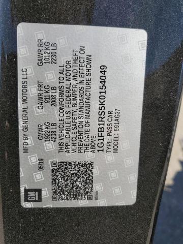 2019 CHEVROLET CAMARO LS - 1G1FB1RS5K0154049