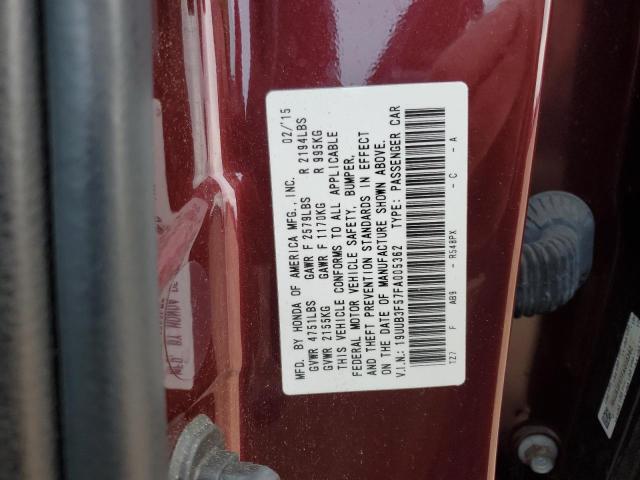 2015 ACURA TLX TECH - 19UUB3F57FA005362