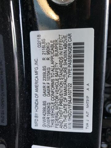 2018 HONDA ACCORD EXL - 1HGCV1F54JA107122