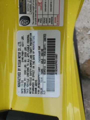 2023 NISSAN Z SPORT JN1BZ4AH0PM310987